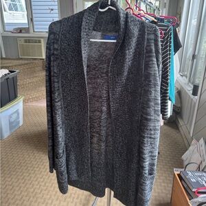 Apt. 9 Gray Cable Knit Cardigan